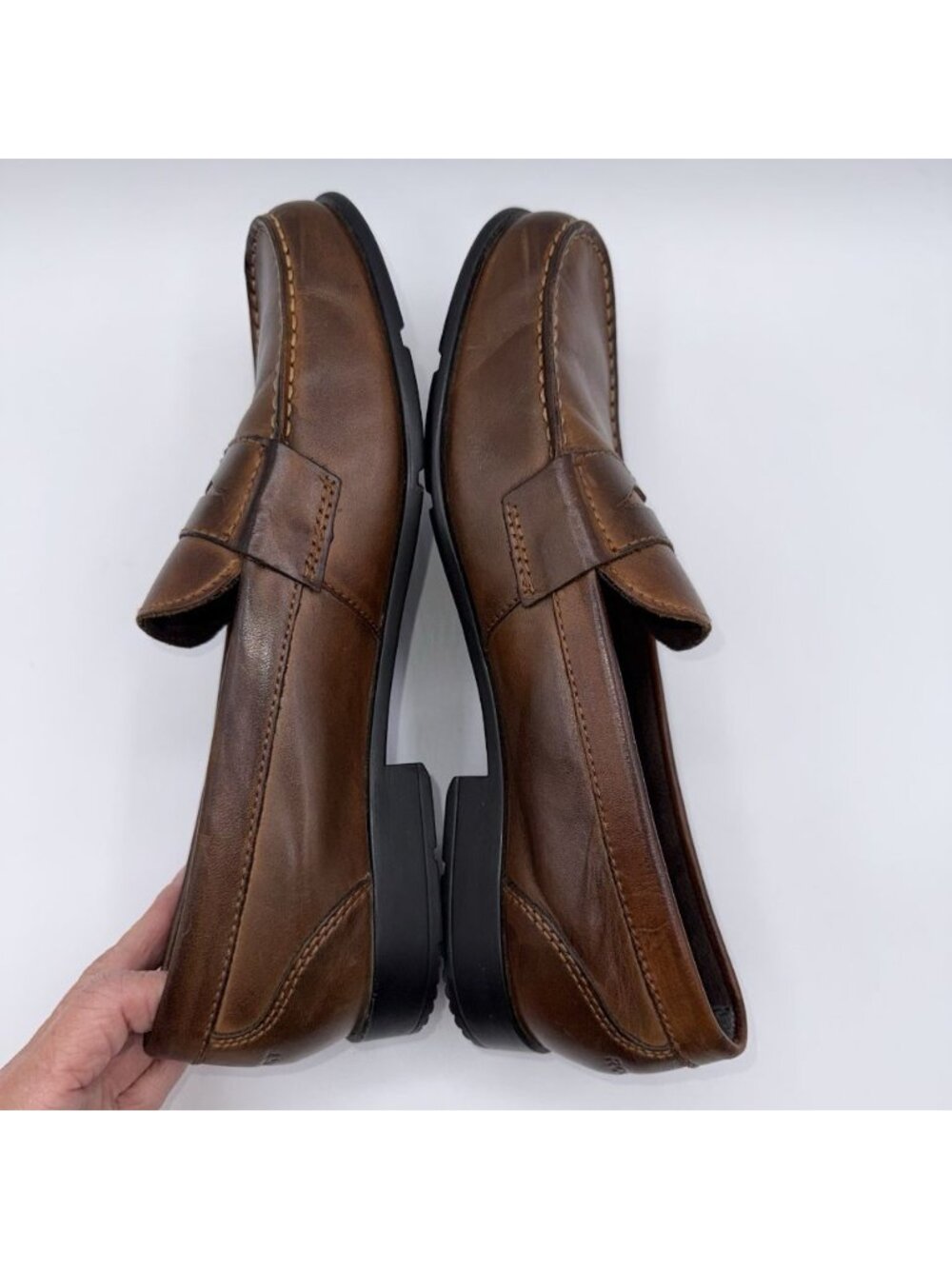 Rockport Walkability Men’s Size 10.5 Shoes Adiprene Brown Penny Loafers M76444 - Picture 7 of 14